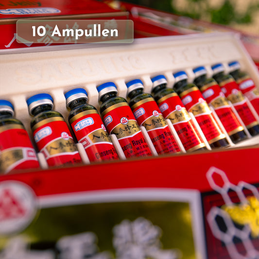 Ginseng Royal Jelly - 10-Tage-Probepackung (10 Ampullen)